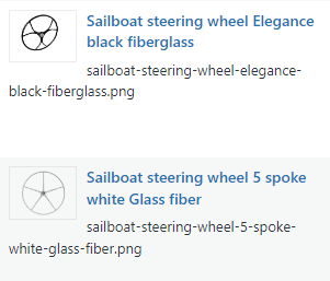 Poimenovanje slik v kategoriji sailboat steering wheels